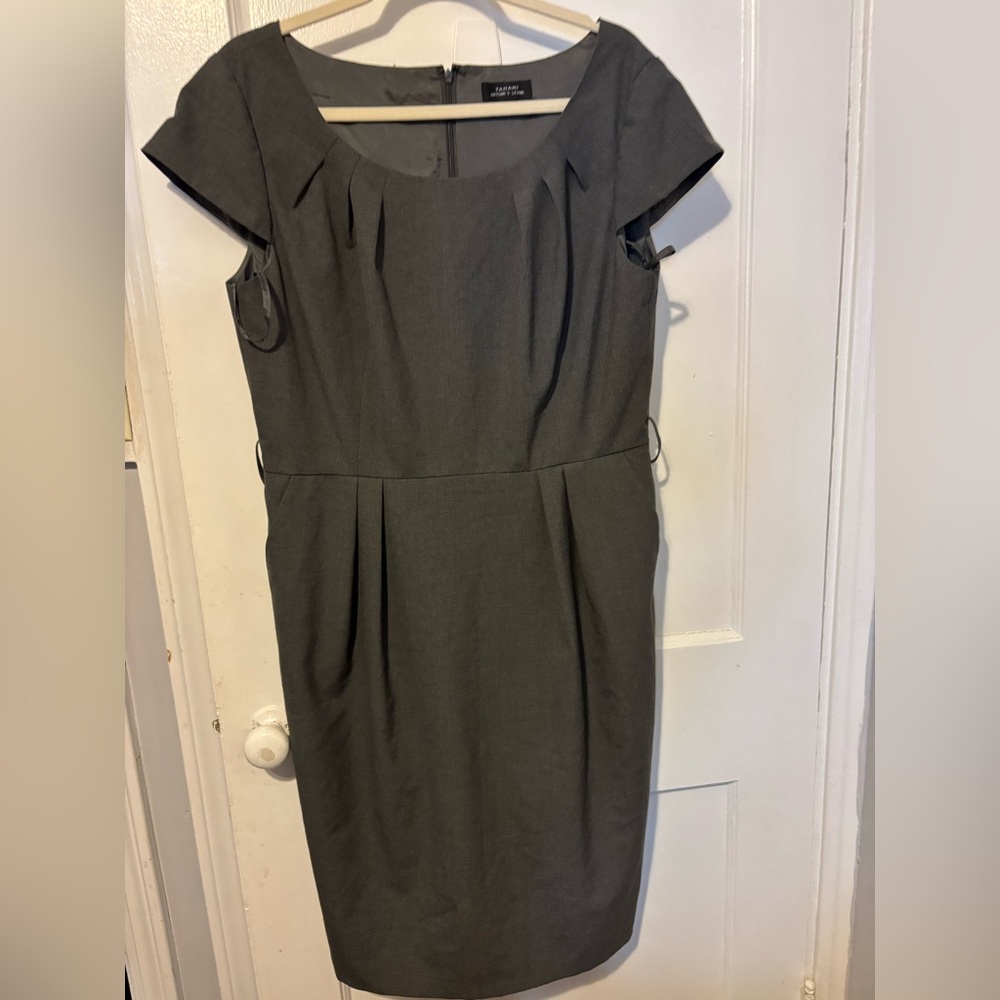 Gray Cap Sleeve Dress